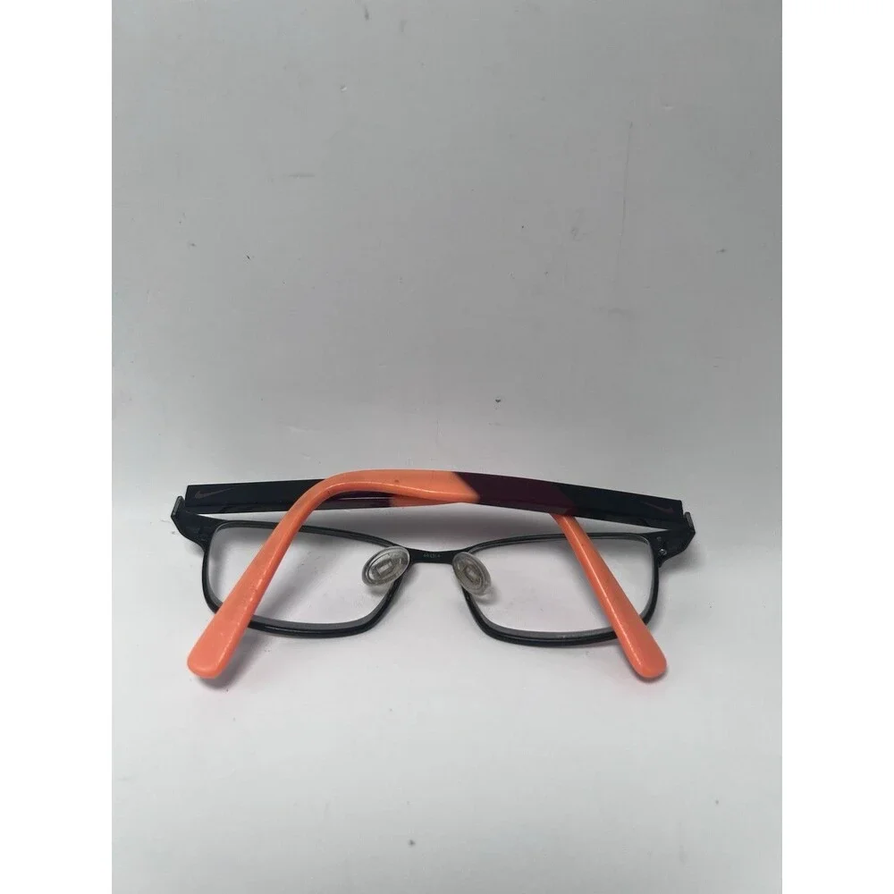 Nike 5575 001 125 Eyeglasses Frames Only Full Rim Black Orange Youth 46-14-125